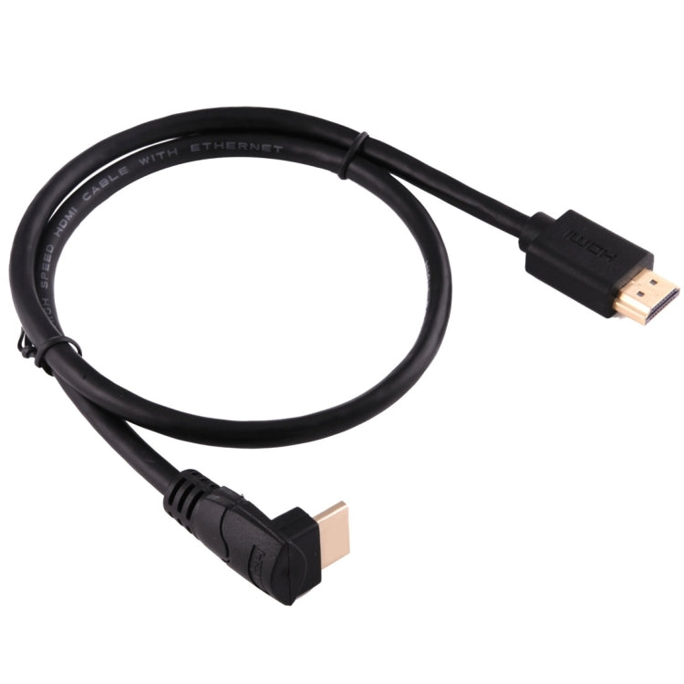 Cavo HDMI ad alta velocità versione HDMI 2.0 da 60 cm 4K * 2K con Ethernet ad angolo retto di 90 gradi, HDMI to 90 Degree HDMI