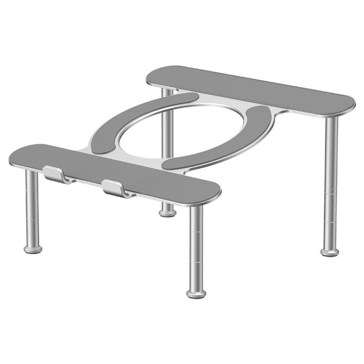 R-JUST BJ03 Supporto per laptop regolabile con angolo regolabile in lega di alluminio a forma di panca universale staccabile, BJ03