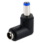 Adattatore di alimentazione connettore DC 4506 maschio a DC 7406 femmina per notebook HP, gomito ad angolo retto da 90 gradi, DC 5521 Male to Female