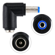Adattatore di alimentazione connettore DC 4506 maschio a DC 7406 femmina per notebook HP, gomito ad angolo retto da 90 gradi, DC 5521 Male to Female