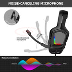 Cuffie da gioco stereo K20i con microfono RGB Light per XBox One / Laptop Tablet, K20i