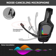 Cuffie da gioco stereo K20i con microfono RGB Light per XBox One / Laptop Tablet, K20i