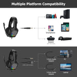 Cuffie da gioco stereo K20i con microfono RGB Light per XBox One / Laptop Tablet, K20i