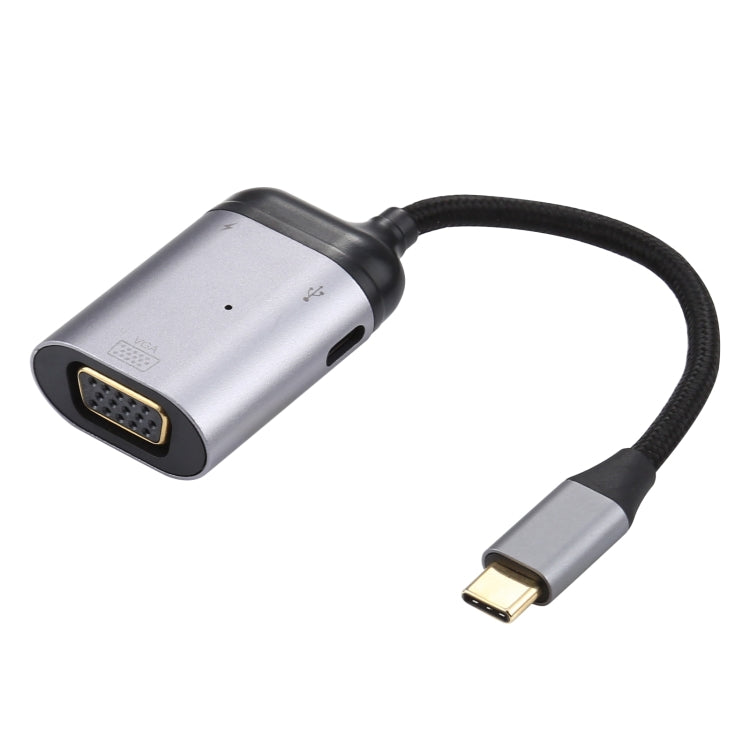 Cavo adattatore per sincronizzazione dati 4K UHD da USB-C/Tipo-C a VGA + PD, Type-C to VGA