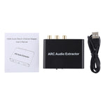 Estrattore audio ARC da 192 KHz HDMI ARC a SPDIF + coassiale + convertitore L/R Adattatore canale di ritorno audio, 192KHz ARC