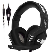 SADES AH-38 Cuffie da gioco e-sport controllate via cavo da 3,5 mm con microfono retrattile, lunghezza cavo: 2 m, AH-38