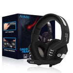 SADES AH-38 Cuffie da gioco e-sport controllate via cavo da 3,5 mm con microfono retrattile, lunghezza cavo: 2 m, AH-38