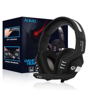 SADES AH-38 Cuffie da gioco e-sport controllate via cavo da 3,5 mm con microfono retrattile, lunghezza cavo: 2 m, AH-38