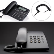 Cavo prolunga telefonico a molla RJ11 a 4 nuclei maschio-maschio, lunghezza elastica: 2 m (nero), Length: 2m