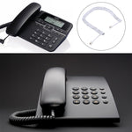 Cavo prolunga telefonico a molla RJ11 a 4 nuclei maschio-maschio, lunghezza elastica: 3 m (nero), Length: 3m