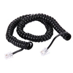 4 Core Male to Male RJ11 Spring Style Telephone Extension Coil Cable Cord Cable, Stretch Length: 5m, Length: 5m