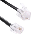 4 Core Male to Male RJ11 Spring Style Telephone Extension Coil Cable Cord Cable, Stretch Length: 5m, Length: 5m