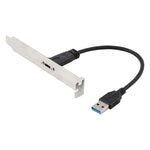 Cavo prolunga USB-C femmina a USB 3.0 maschio 20 cm