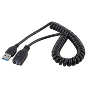 Cavo di prolunga retrattile a molla USB 3.0 ad alta velocità da maschio a femmina da 1,5 m, USB 3.0 Male to Female