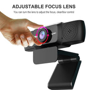 Webcam per PC HXSJ S5 1080P regolabile HD con microfono