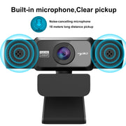 Webcam per PC HXSJ S5 1080P regolabile HD con microfono
