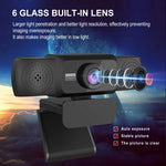 Webcam per PC HXSJ S5 1080P regolabile HD con microfono