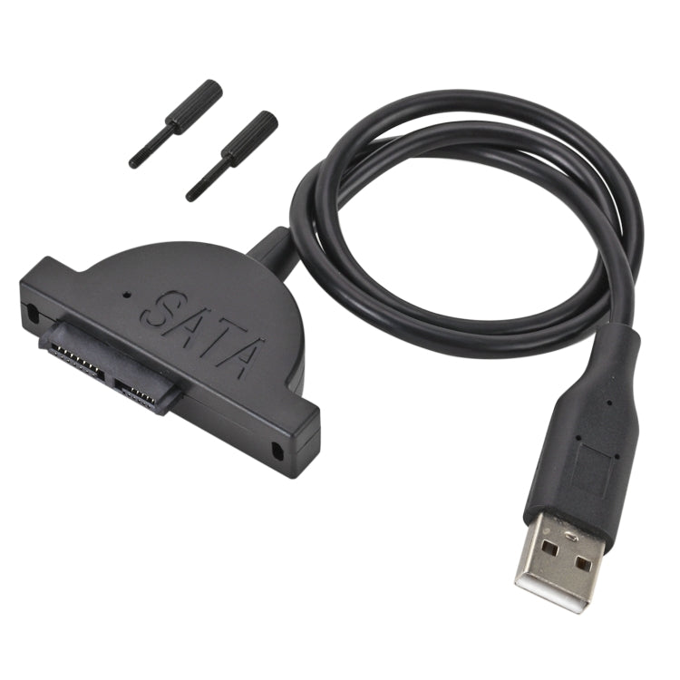 Cavo convertitore adattatore sottile SATA 13 pin femmina a USB 2.0 per unità ottica CD DVD ODD per laptop, lunghezza cavo: circa 45 cm