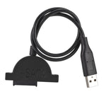 Cavo convertitore adattatore sottile SATA 13 pin femmina a USB 2.0 per unità ottica CD DVD ODD per laptop, lunghezza cavo: circa 45 cm