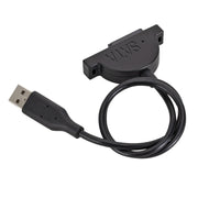 Cavo convertitore adattatore sottile SATA 13 pin femmina a USB 2.0 per unità ottica CD DVD ODD per laptop, lunghezza cavo: circa 45 cm