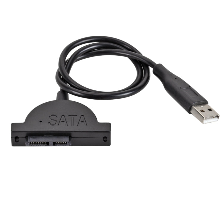 Cavo convertitore adattatore sottile SATA 13 pin femmina a USB 2.0 per unità ottica CD DVD ODD per laptop, lunghezza cavo: circa 45 cm