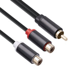 3686MFF-03 Cavo adattatore audio RCA maschio a doppio RCA femmina, RCA Male to Dual RCA Female