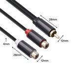 3686MFF-03 Cavo adattatore audio RCA maschio a doppio RCA femmina, RCA Male to Dual RCA Female