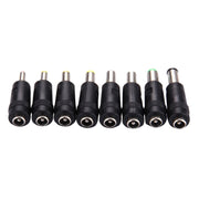 Interfacce maschio-femmina da 5,5x2,1 mm Set di adattatori di alimentazione 8 in 1 per notebook HP / Sony / Acer / ASUS / DELL, 8 in 1 Power Adapters