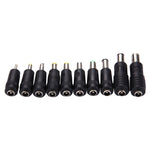 Interfacce da 5,5x2,1 mm femmina a più maschi Set di adattatori di alimentazione 10 in 1 per notebook IBM / HP / Sony / Toshiba / Lenovo / ASUS / Samsung / DELL, 10 in 1
