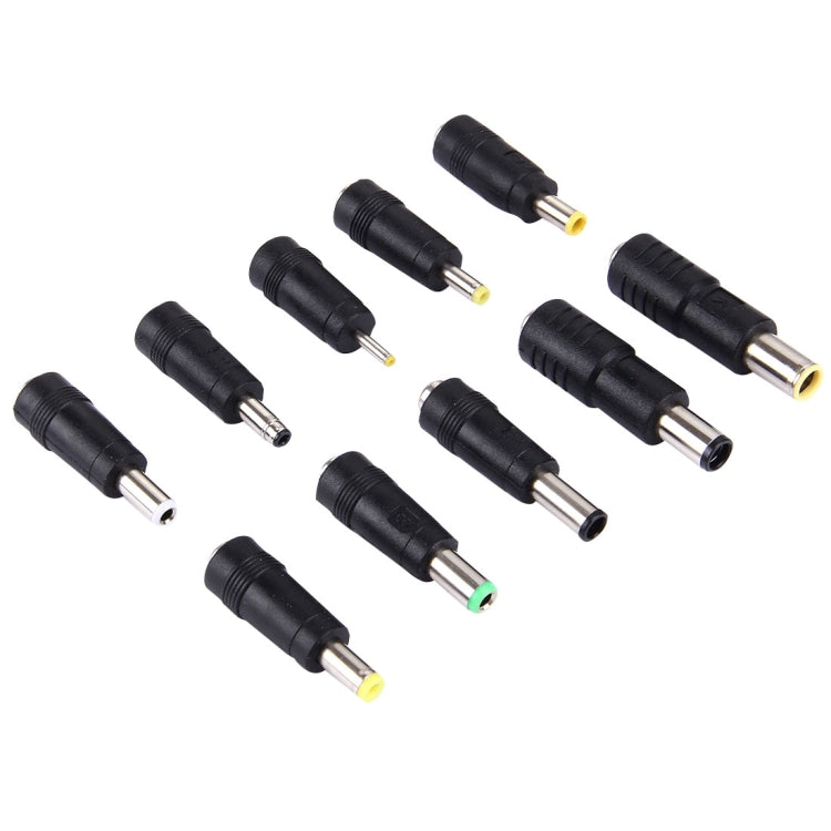 Interfacce da 5,5x2,1 mm femmina a più maschi Set di adattatori di alimentazione 10 in 1 per notebook IBM / HP / Sony / Toshiba / Lenovo / ASUS / Samsung / DELL, 10 in 1