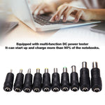 Interfacce da 5,5x2,1 mm femmina a più maschi Set di adattatori di alimentazione 10 in 1 per notebook IBM / HP / Sony / Toshiba / Lenovo / ASUS / Samsung / DELL, 10 in 1