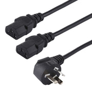 Cavo di alimentazione PC per computer da 10 A 250 V a 3 pin, lunghezza: 1,8 m, spina AU, Double Heads AU Plug