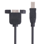 Cavo di prolunga per stampante USB B a B con foro per vite, lunghezza: 50 cm, USB-B Male to USB-B Female, 50cm