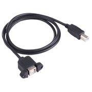 Cavo di prolunga per stampante USB B a B con foro per vite, lunghezza: 50 cm, USB-B Male to USB-B Female, 50cm
