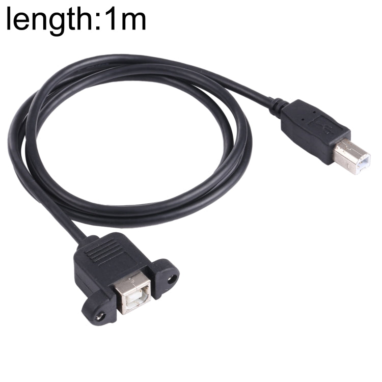 Cavo di prolunga per stampante USB B a B con foro per vite, lunghezza: 1 m, USB-B Male to USB-B Female, 1m