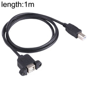 Cavo di prolunga per stampante USB B a B con foro per vite, lunghezza: 1 m, USB-B Male to USB-B Female, 1m
