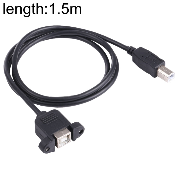 Cavo di prolunga per stampante USB B a B con foro per vite, lunghezza: 1,5 m, USB-B Male to USB-B Female, 1.5m
