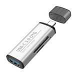 Adattatore OTG 3 in 1 Tipo C a USB 3.0 con lettore SD/TF