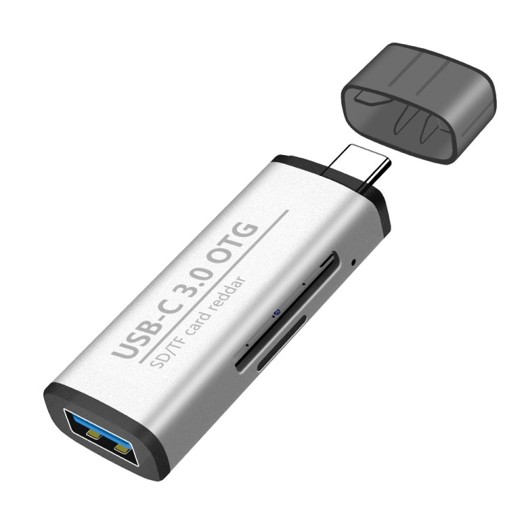 Adattatore OTG 3 in 1 Tipo C a USB 3.0 con lettore SD/TF