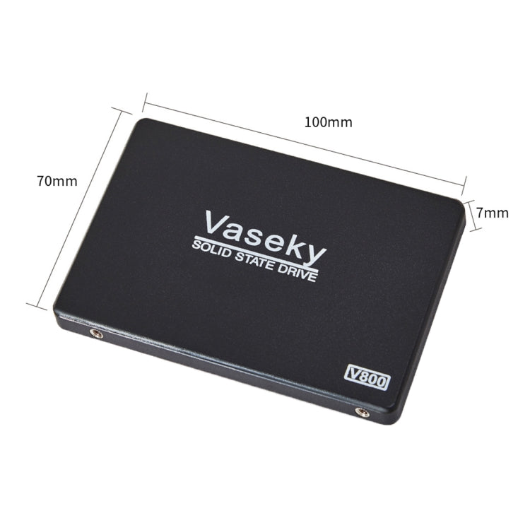 Vaseky V800 Disco rigido SSD unità a stato solido ultra sottile da 350 GB 2,5 pollici SATA3 6 GB/s per desktop, notebook, 350GB