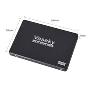 Vaseky V800 Disco rigido SSD unità a stato solido ultra sottile da 350 GB 2,5 pollici SATA3 6 GB/s per desktop, notebook, 350GB