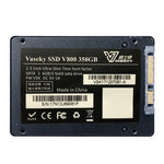 Vaseky V800 Disco rigido SSD unità a stato solido ultra sottile da 350 GB 2,5 pollici SATA3 6 GB/s per desktop, notebook, 350GB