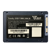 Vaseky V800 Disco rigido SSD unità a stato solido ultra sottile da 350 GB 2,5 pollici SATA3 6 GB/s per desktop, notebook, 350GB