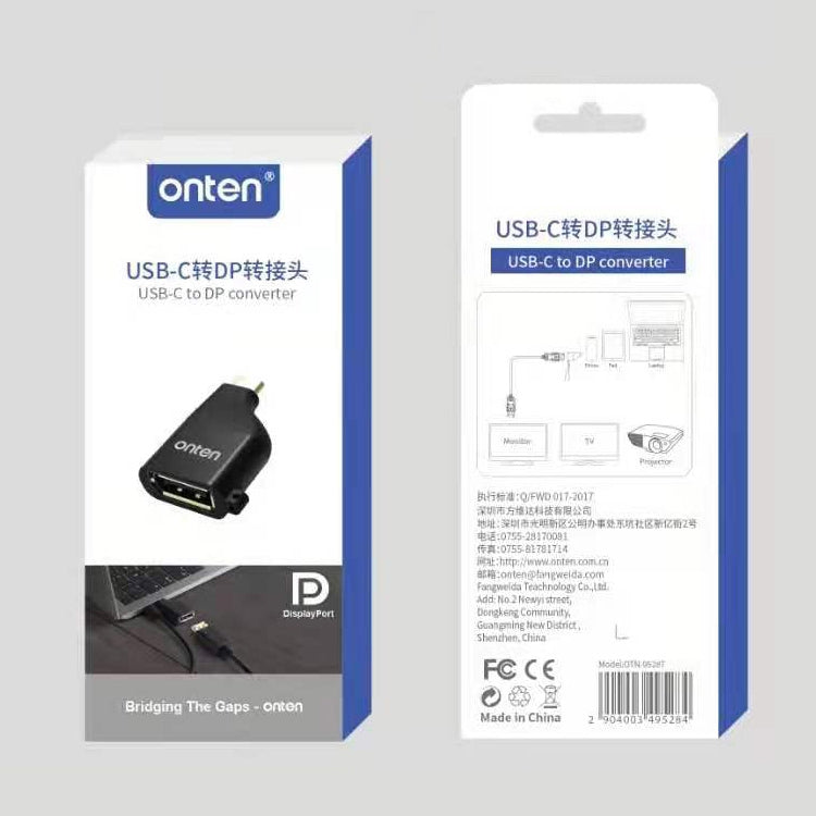 Adattatore USB-C a DisplayPort 4K 60Hz Onten 0T-9528T