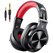 OneOdio A71 Cuffie cablate con riduzione del rumore montate sulla testa con microfono, A71 (Black Red)
