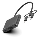 Adattatore 3 in 1 Micro USB 8 pin Type-C a VGA HDMI AV