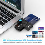 ROCKETEK CR310 USB 2.0 + Scheda TF + Scheda SD + Scheda SIM + Lettore di schede multifunzione Smart Card, USB 2.0
