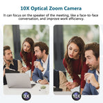 YANS YS-H210U Telecamera per videoconferenze con obiettivo zoom USB HD 1080P 10X con telecomando, presa americana, YS-H210U