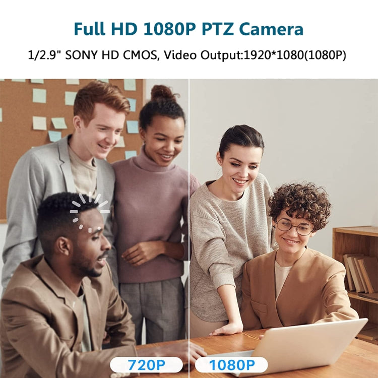 YANS YS-H23U USB HD 1080P Zoom 3X Telecamera per videoconferenze grandangolare con telecomando, presa americana, YS-H23U