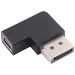 Adattatore a gomito DisplayPort maschio da 8K a Mini DisplayPort femmina, DP Male to Mini DP Female Elbow